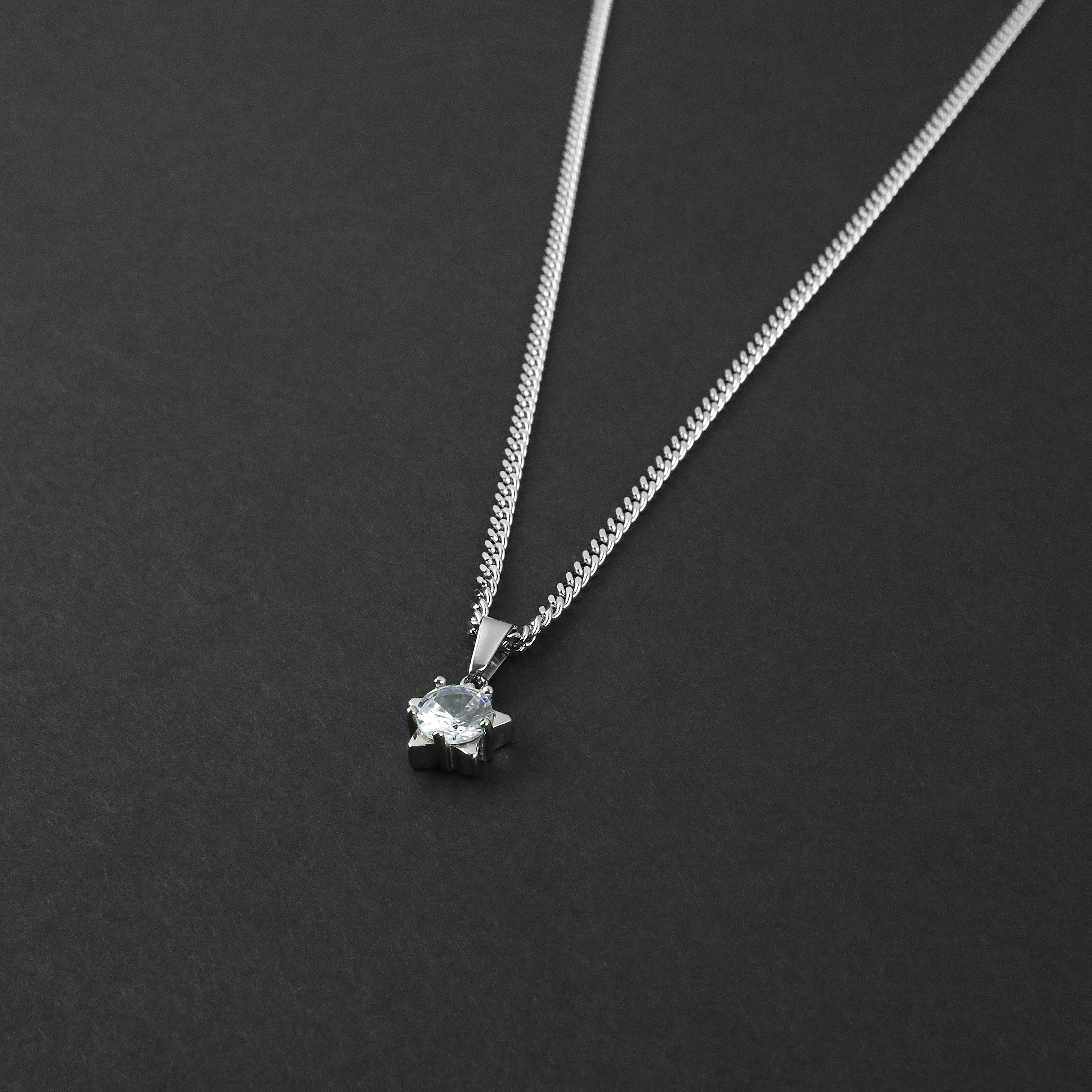 Bright Star Necklace - Silver