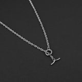 Static Cable Toggle Necklace - Silver 3mm