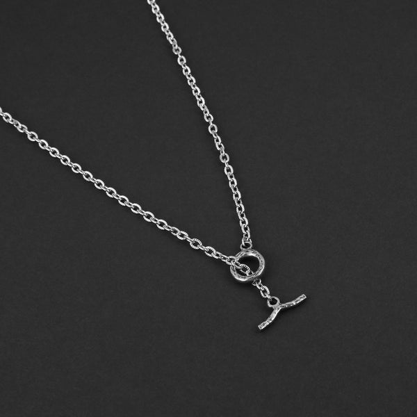 Static Cable Toggle Necklace - Silver 3mm