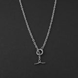 Static Cable Toggle Necklace - Silver 3mm