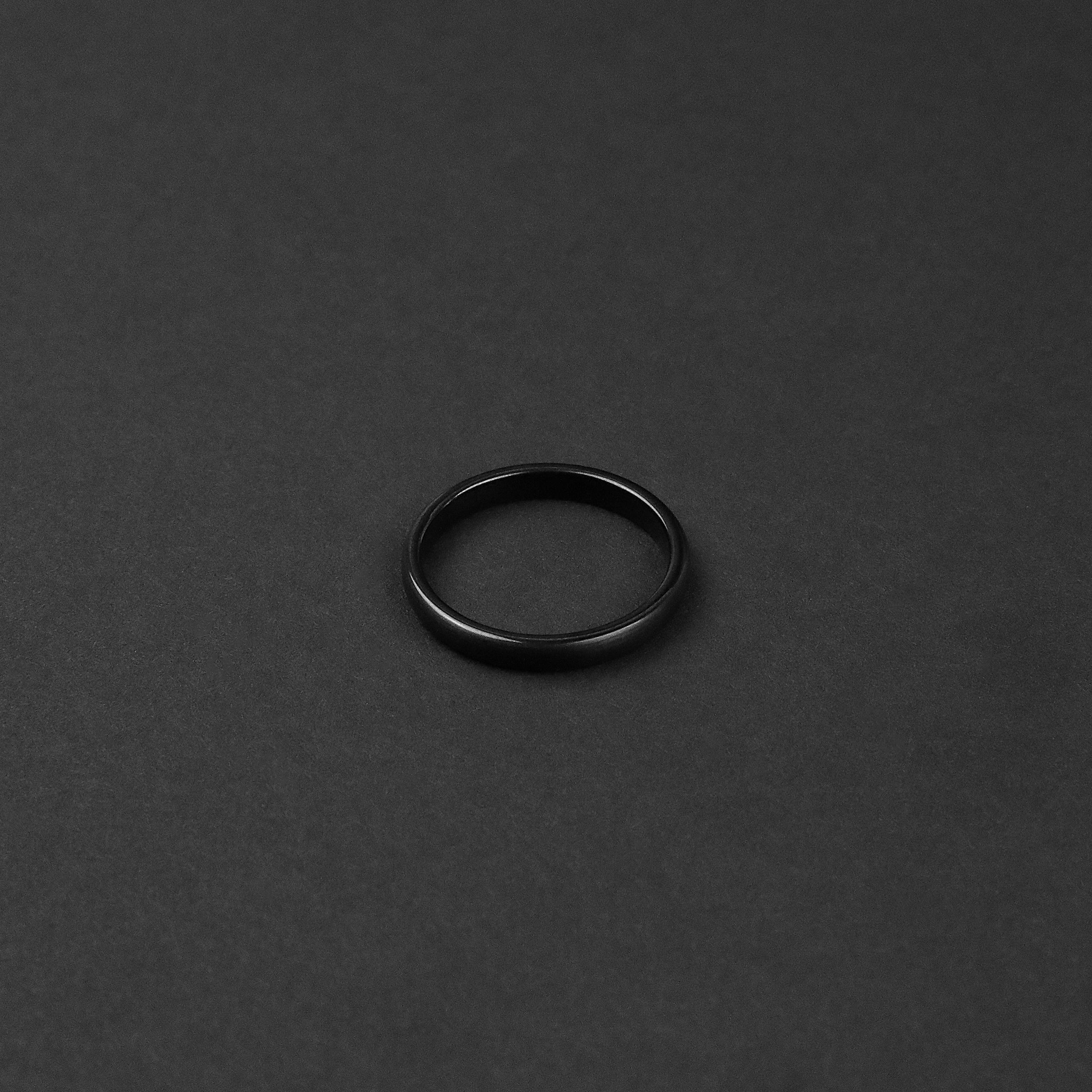 Minimal Tungsten Band - Black 3mm