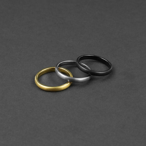 Minimal Tungsten Band - Black 3mm