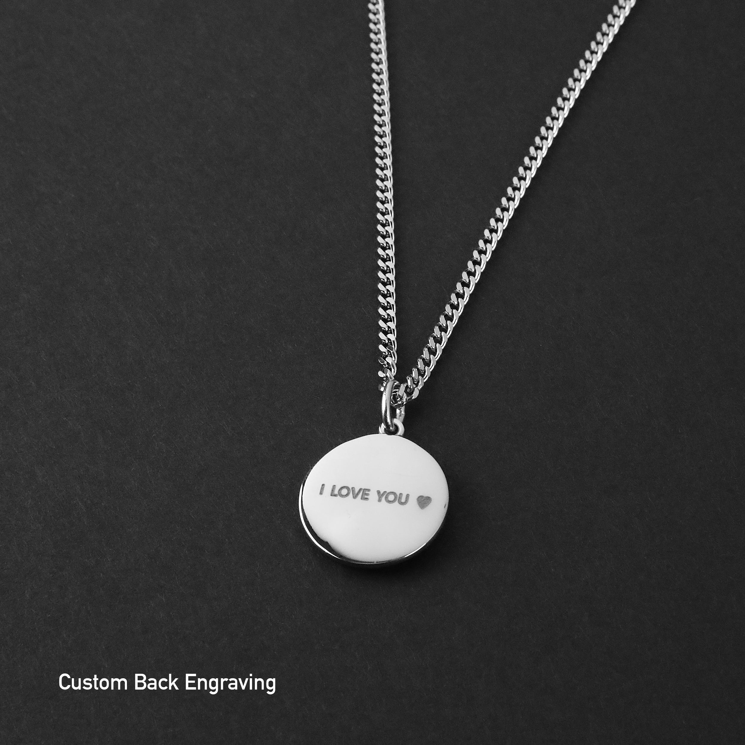 Compass Amulet Necklace - Silver