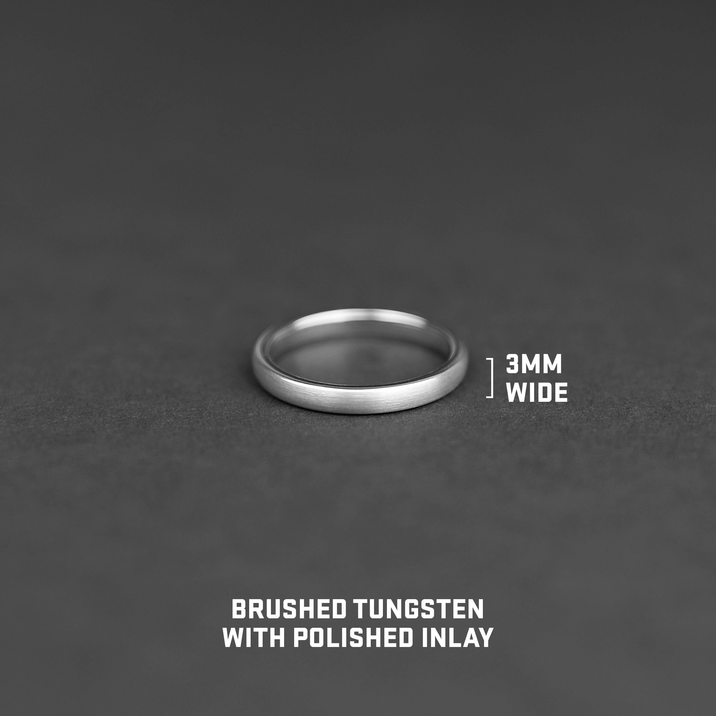Minimal Tungsten Band - Silver 3mm