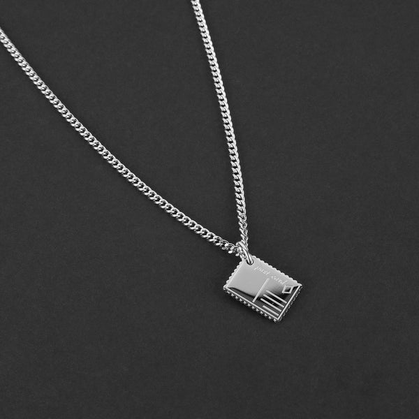 Postcard Necklace - Silver