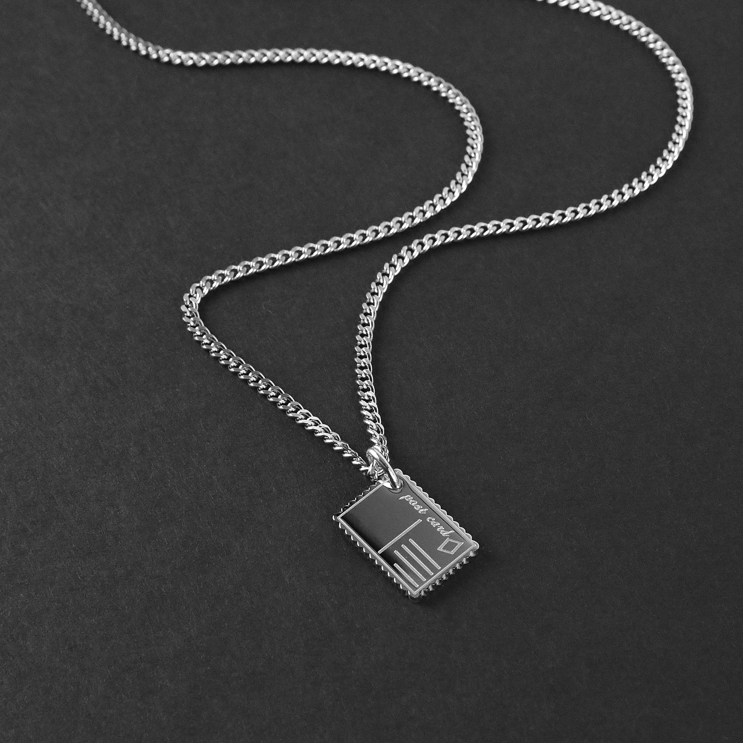 Postcard Necklace - Silver