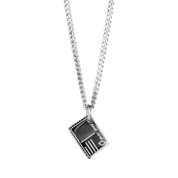 Postcard Necklace - Silver