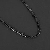 Cuban Chain Necklace - Black 5mm