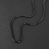 Cuban Chain Necklace - Black 5mm