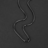 Cuban Chain Necklace - Black 5mm