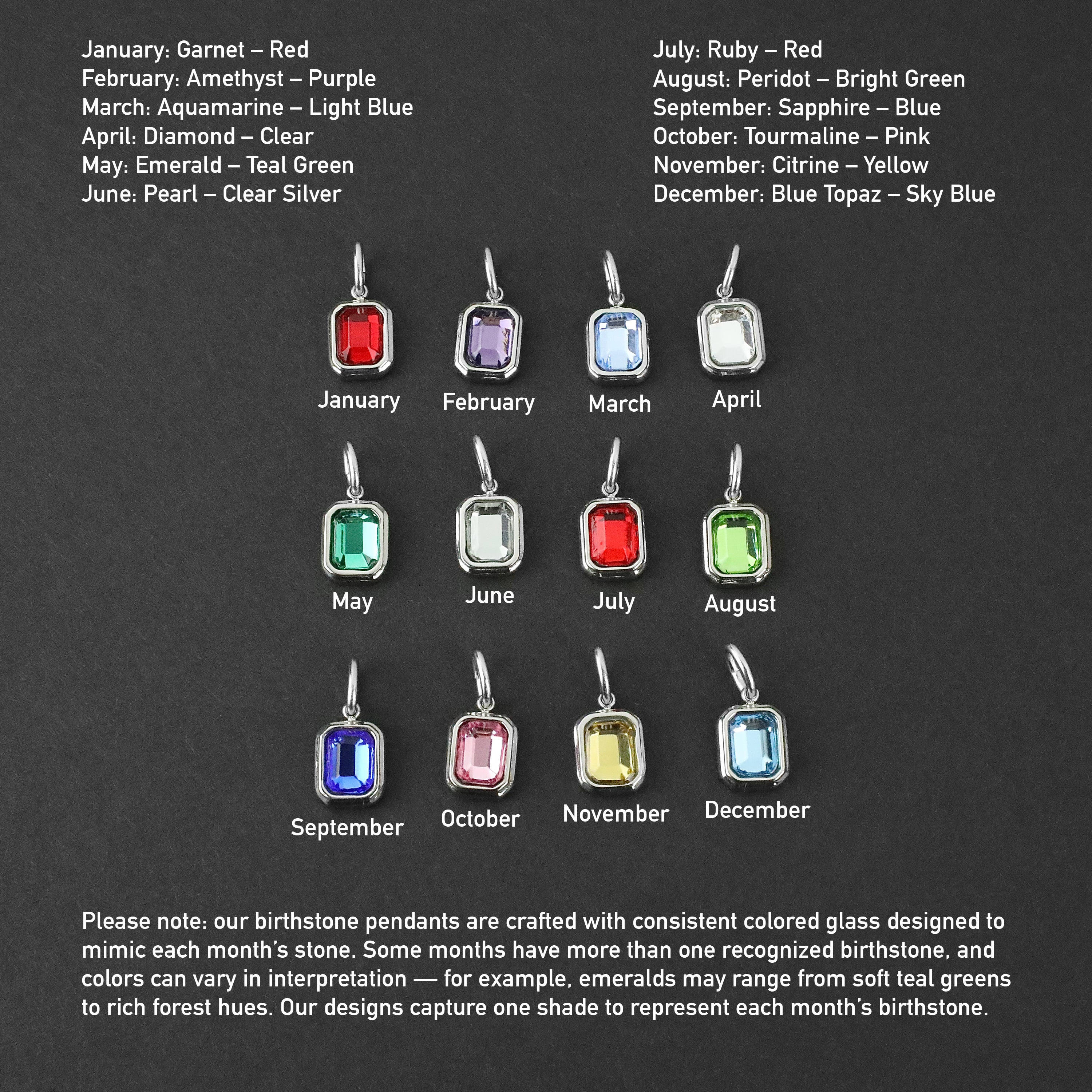 Birthstone Keeper Amulet - Silver