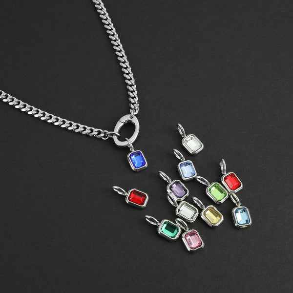 Birthstone Keeper Amulet - Silver