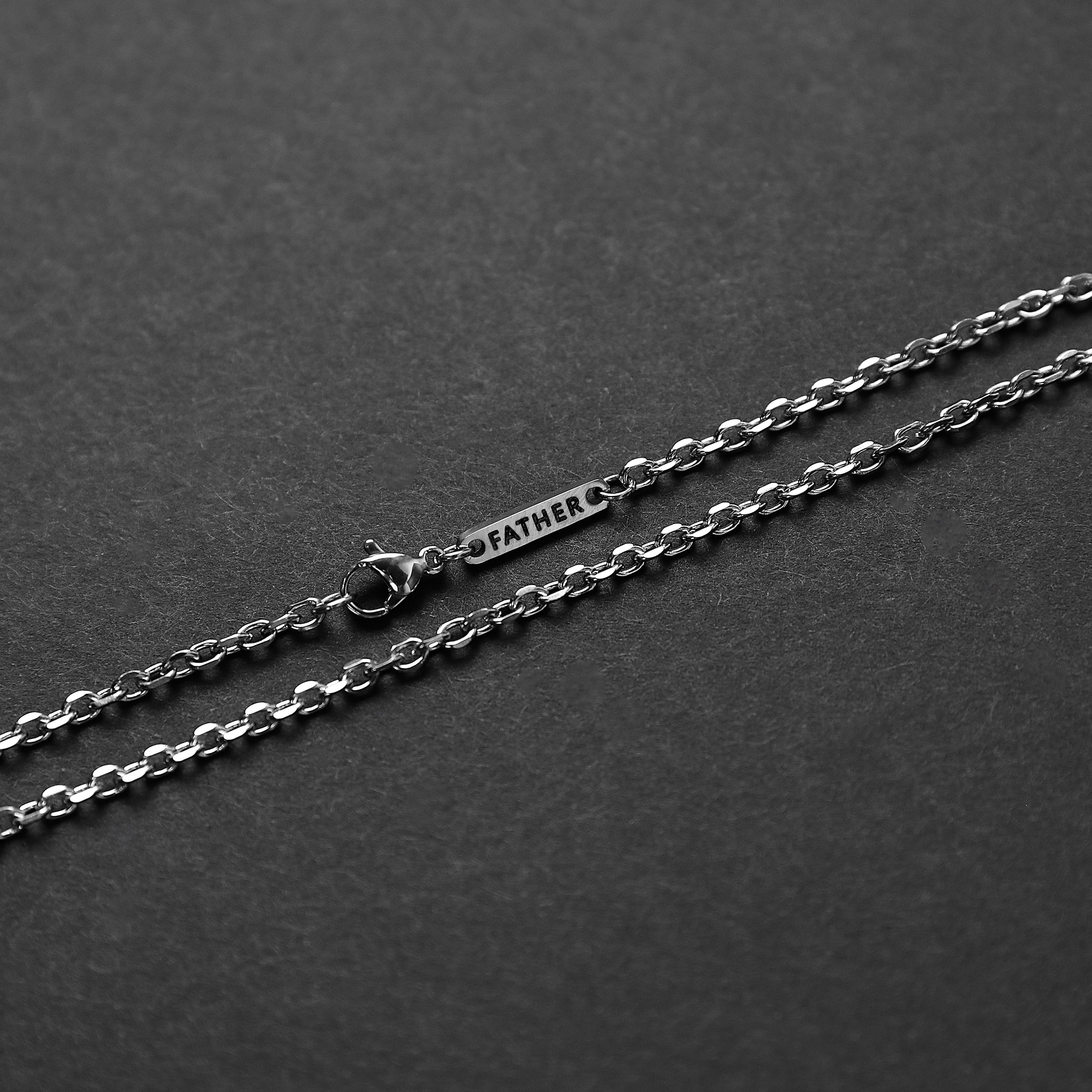 Personalized Cable Chain - Silver 3mm