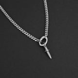 Dagger Keeper Amulet - Silver