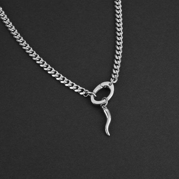 Italian Horn Keeper Amulet - Silver