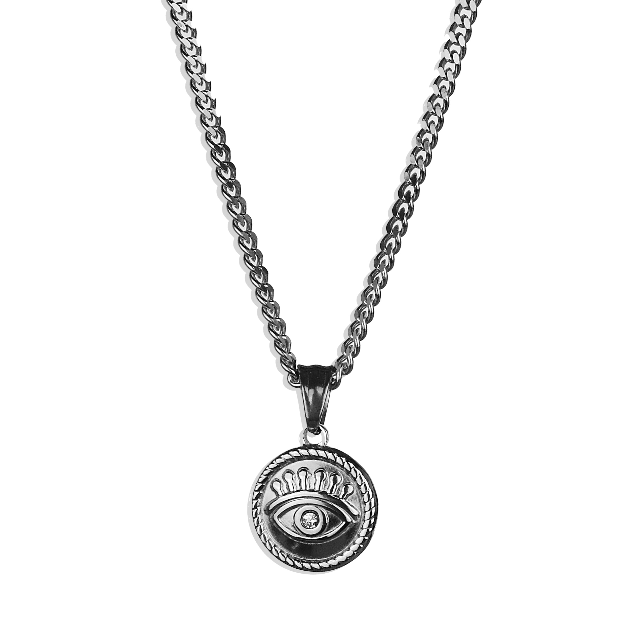 Protection Amulet Necklace - Silver