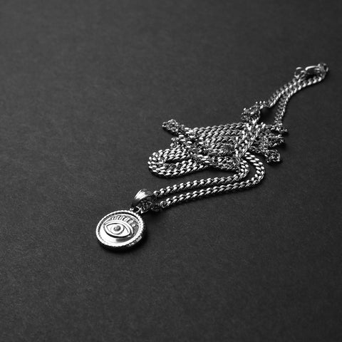 Protection Amulet Necklace - Silver