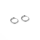 Sleek Hoop Earring - Silver