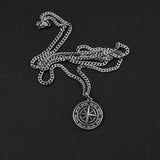 Compass Amulet Necklace - Silver