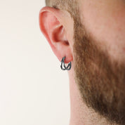 Duo Hoop Earring - Silver