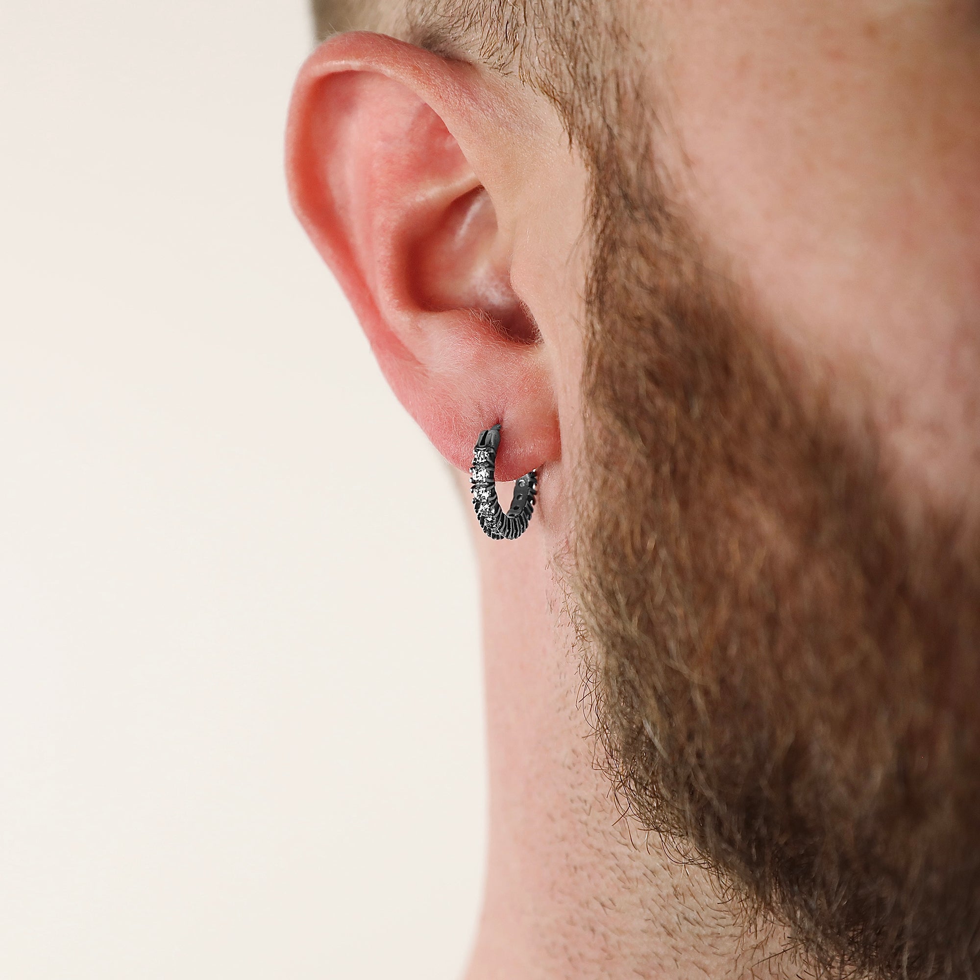 Luster Hoop Earring - Silver