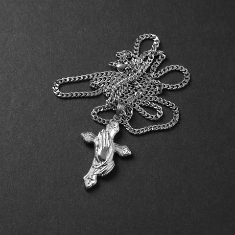 Devotion Amulet Necklace - Silver