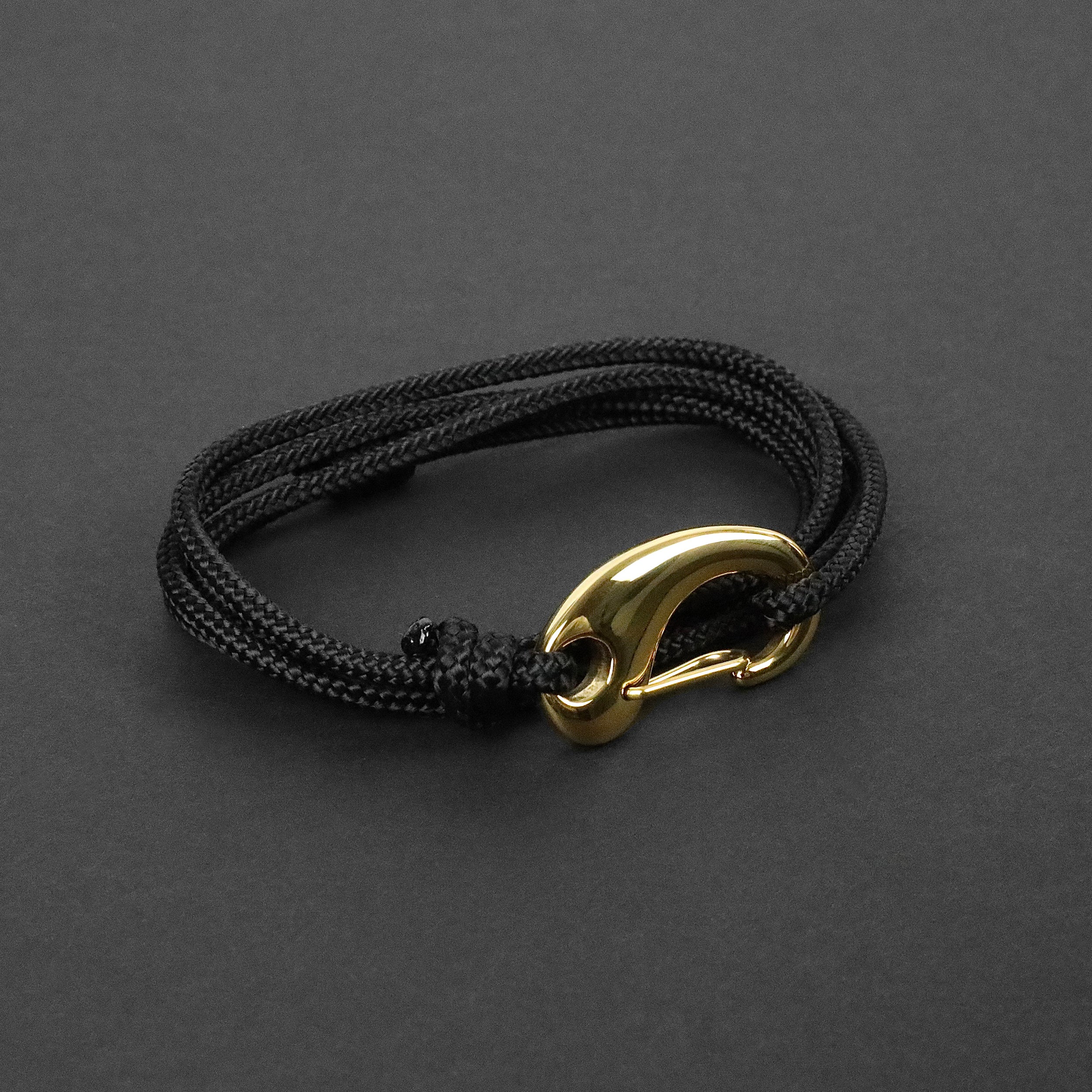 Large Gold Men's Fish Hook Bracelet.