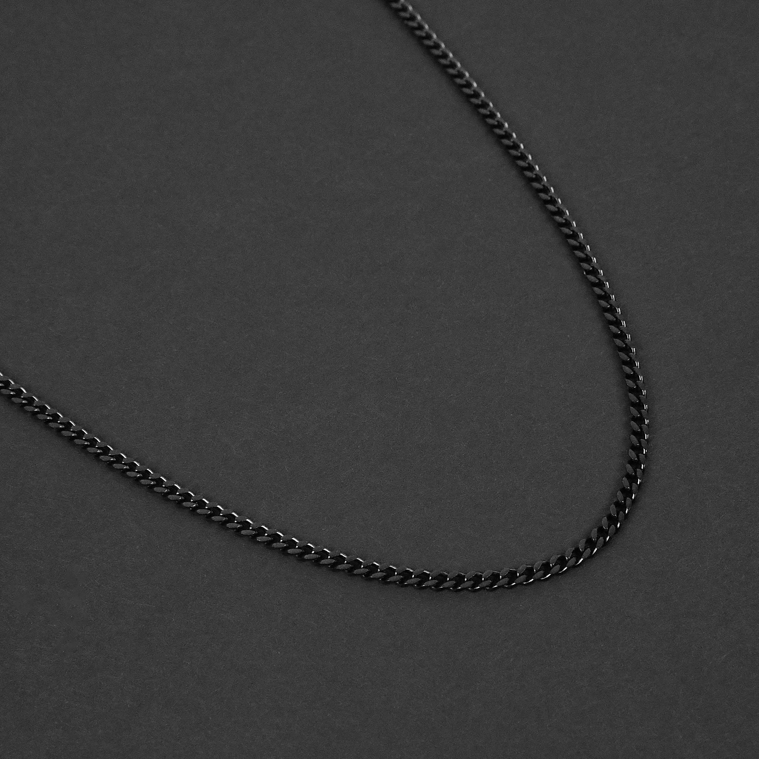 Rope Necklace Chain - Black 3MM