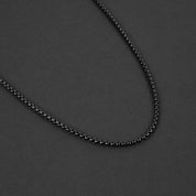 Box Chain Necklace - Black 3mm