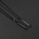 Beveled Bar Necklace - Black