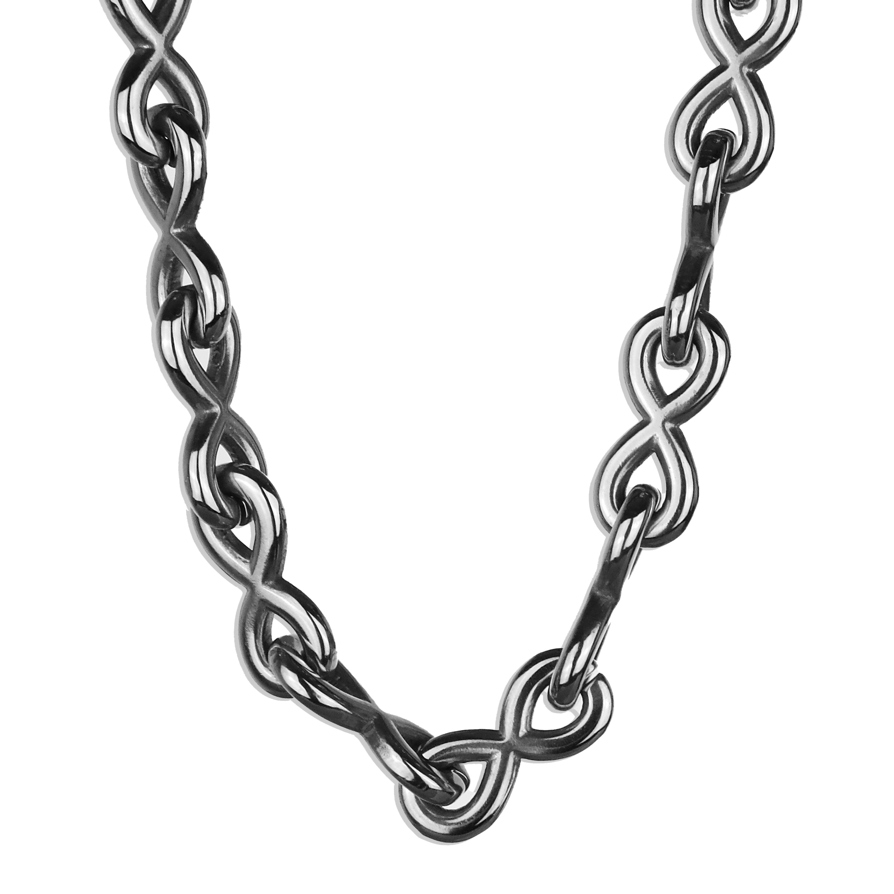 Infinity Chain Necklace - Silver 10mm