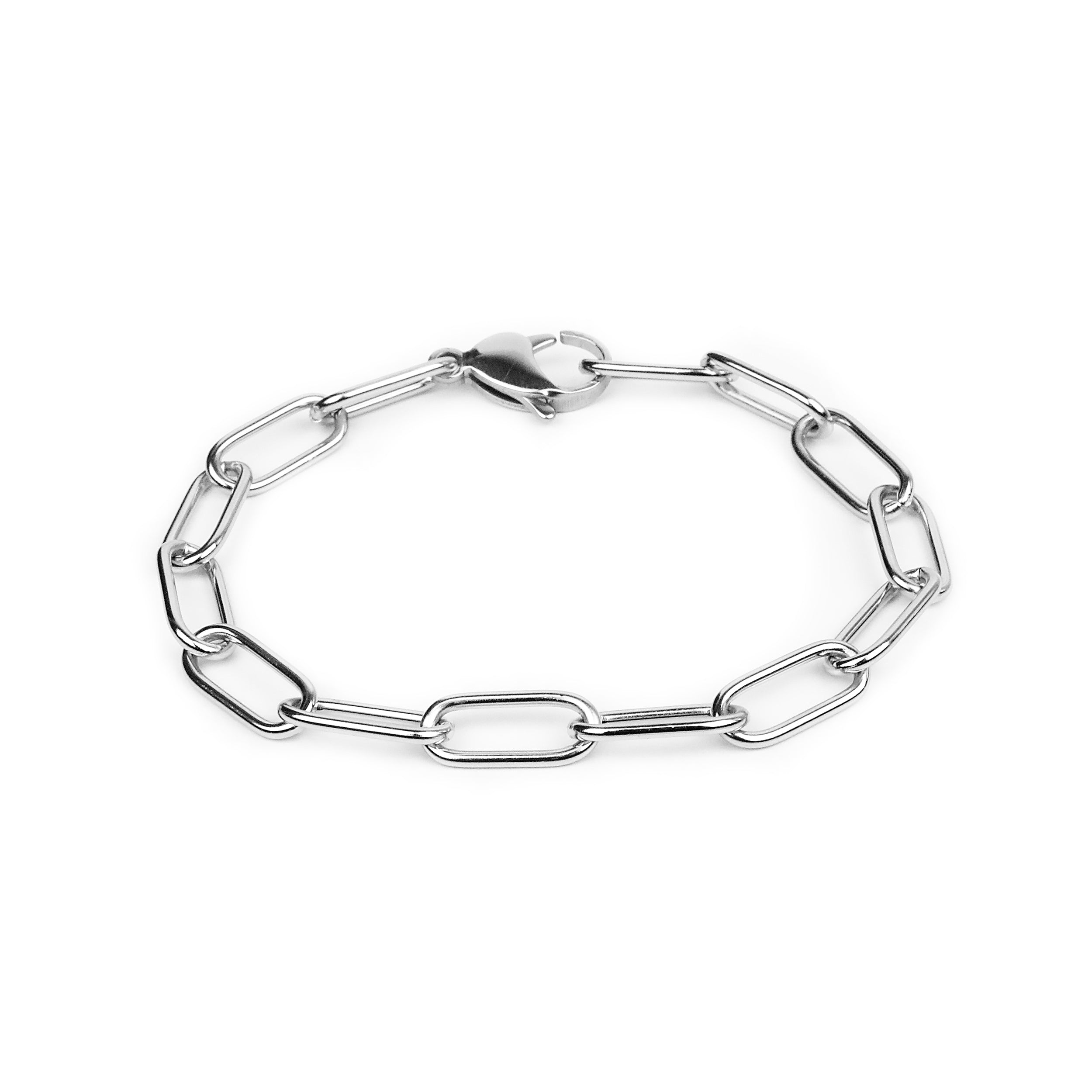 Clip Cable Bracelet - Silver 7mm