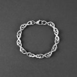 Infinity Chain Bracelet - Silver 10mm