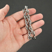 Infinity Chain Bracelet - Silver 10mm