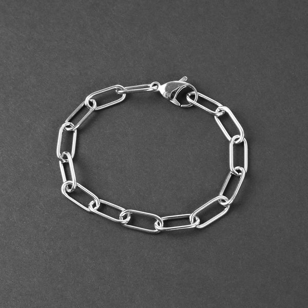 Clip Cable Bracelet - Silver 7mm
