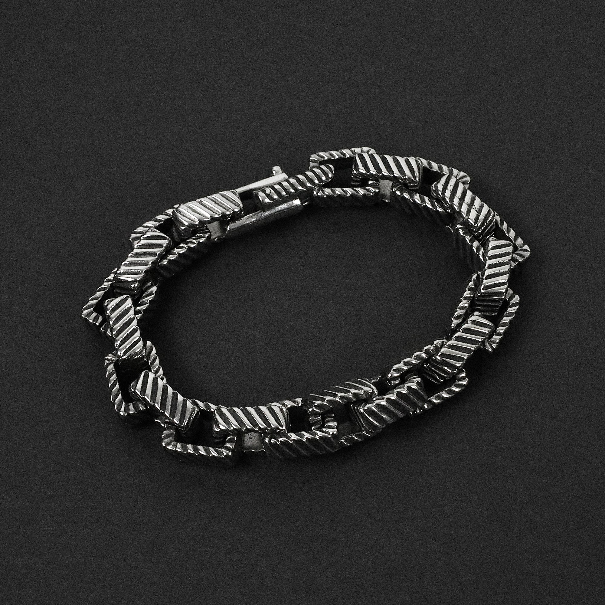 Rugged Chain Bracelet - Silver 12mm