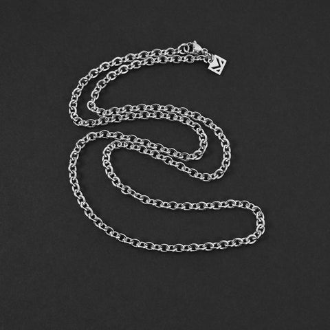 Cable Chain Necklace - Silver 4mm