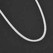 Herringbone Chain Necklace - Silver 5mm