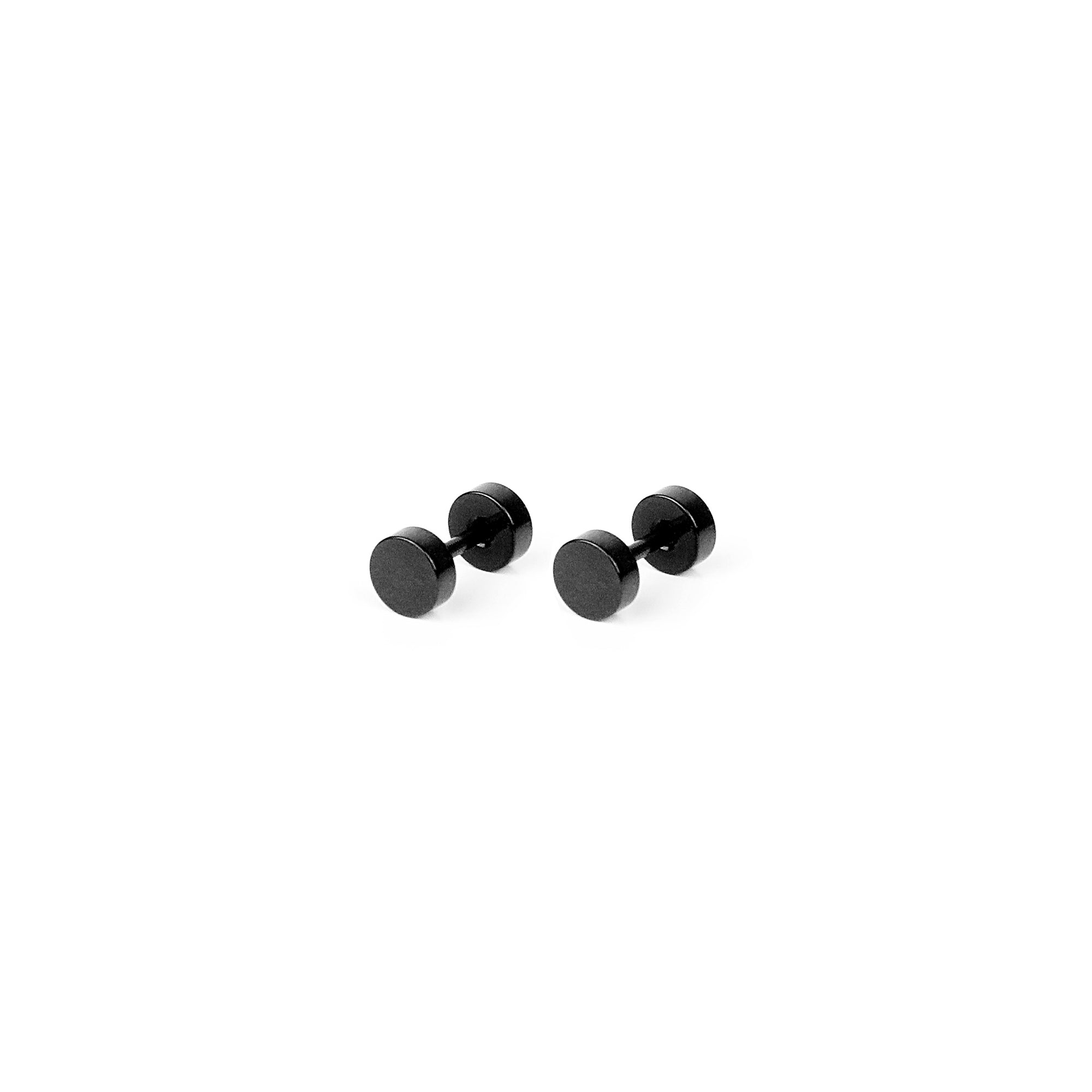 Stud Earring - Black 5mm