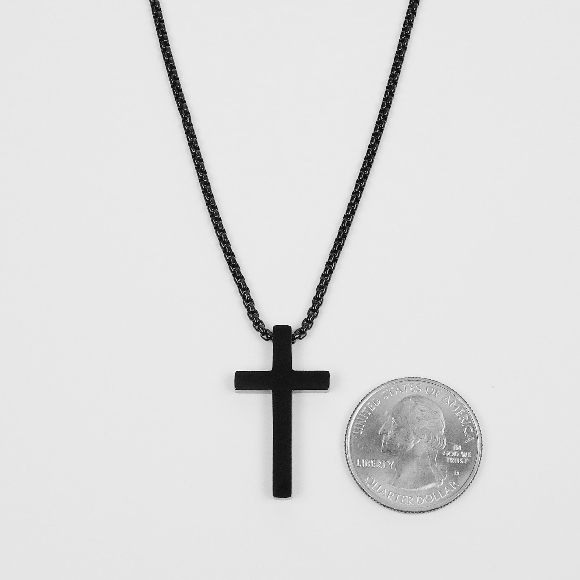 Prime Cross Necklace - Black