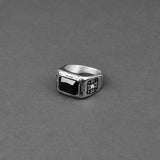 Steadfast Ring - Silver x Black