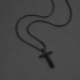 Prime Cross Necklace - Black