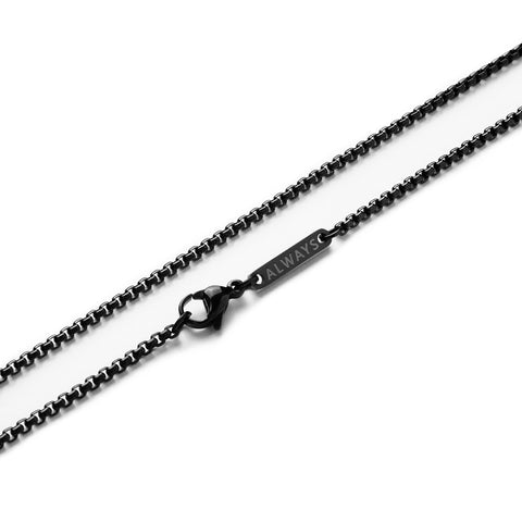 Personalized Box Chain - Black 2mm