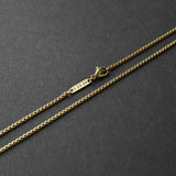 Personalized Box Chain - Gold 2mm