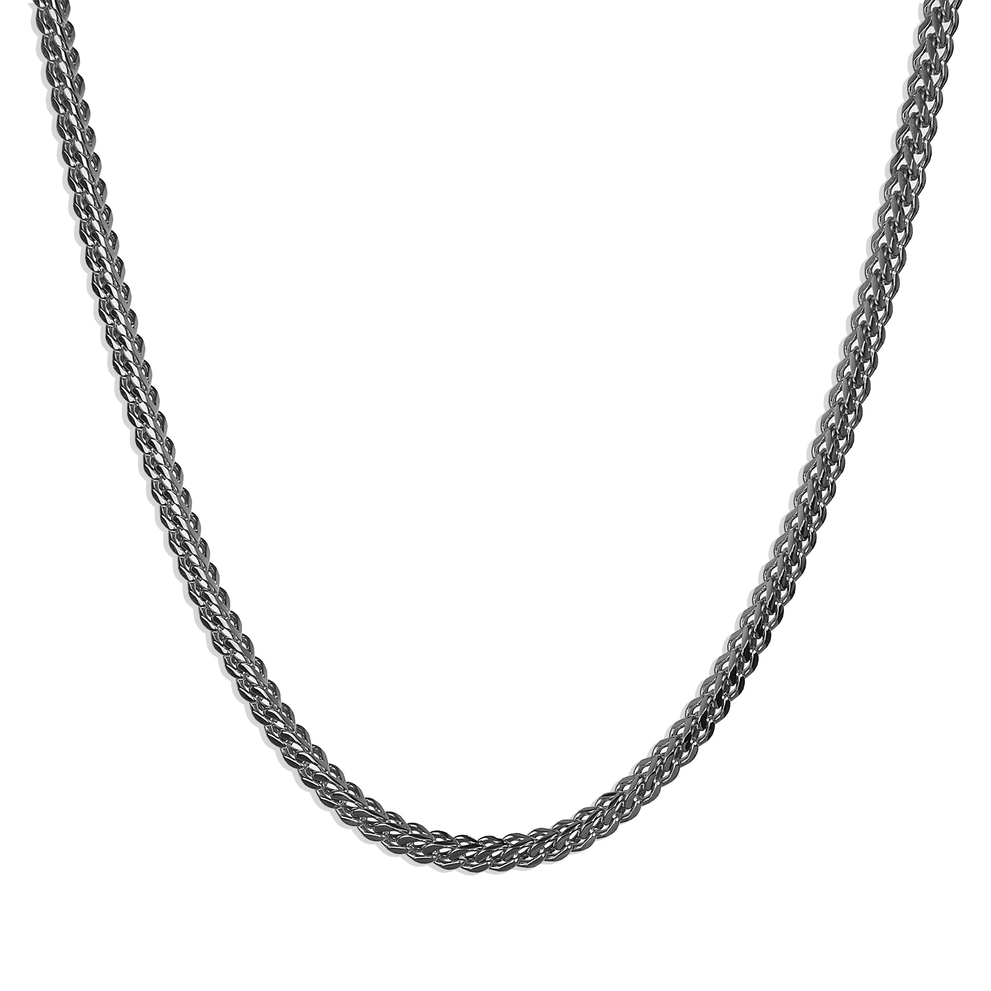 Franco Chain Necklace - Silver 2.5mm