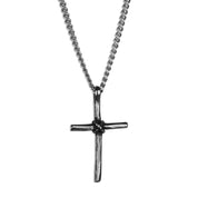 Binding Cross Necklace - Silver