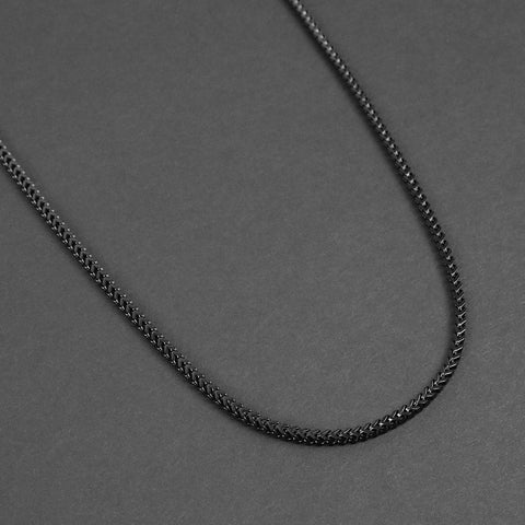 Franco Chain Necklace - Black 2.5mm