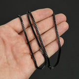 Franco Chain Necklace - Black 2.5mm