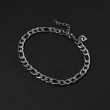 Figaro Chain Bracelet - Silver 6mm