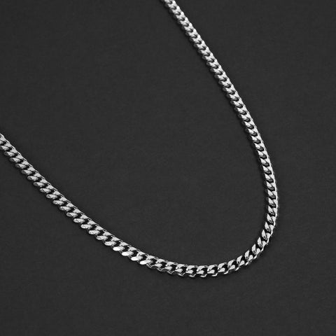 Cuban Chain Necklace - Silver 5mm